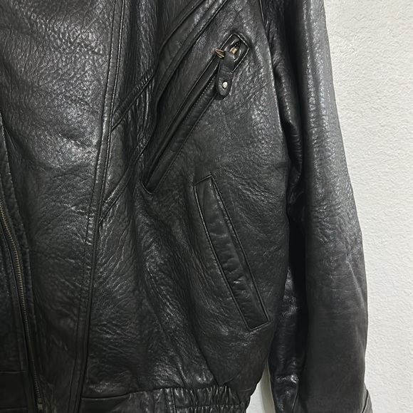 Lucky Leather Co Insulated Leather Jacket, Size Large, in Good Condition, Brown - Picture 3 of 11